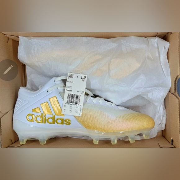 Adidas Freak 20 *RARE*Football Cleats White/Gold FY2202 Men's Sz